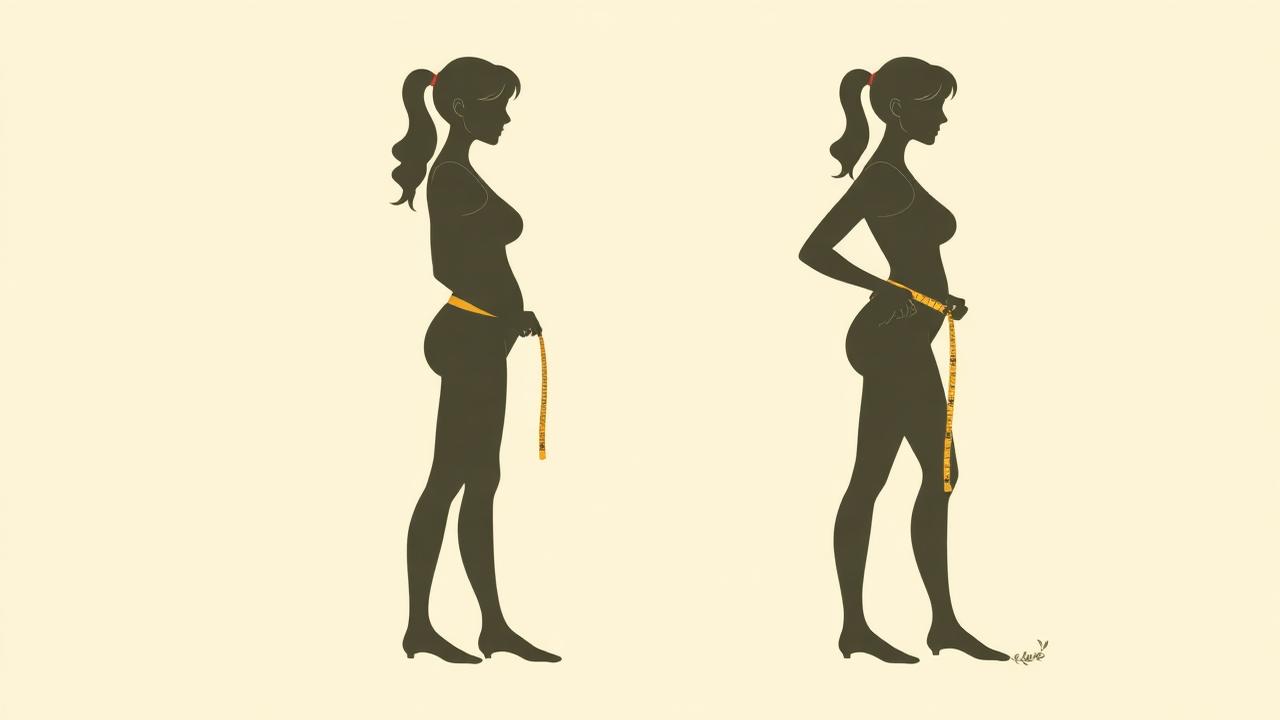 Illustration of weight loss transformation with Grace Dent Keto in the UK
