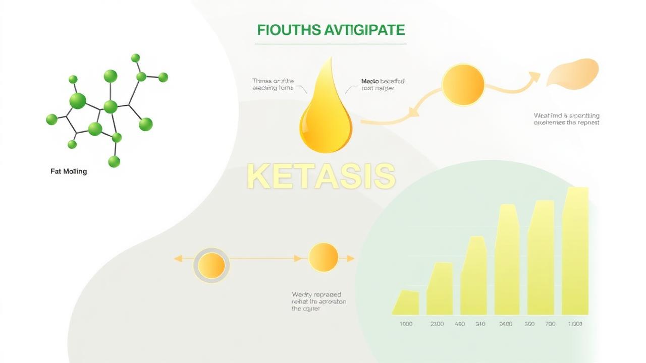 Diagram explaining ketosis and BHB ketones